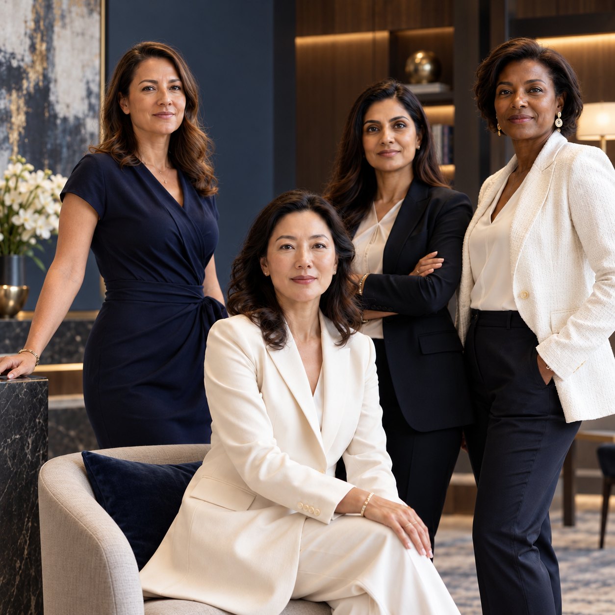 Four immigrant women entrepreneurs at the IWEC Business Excellence Awards