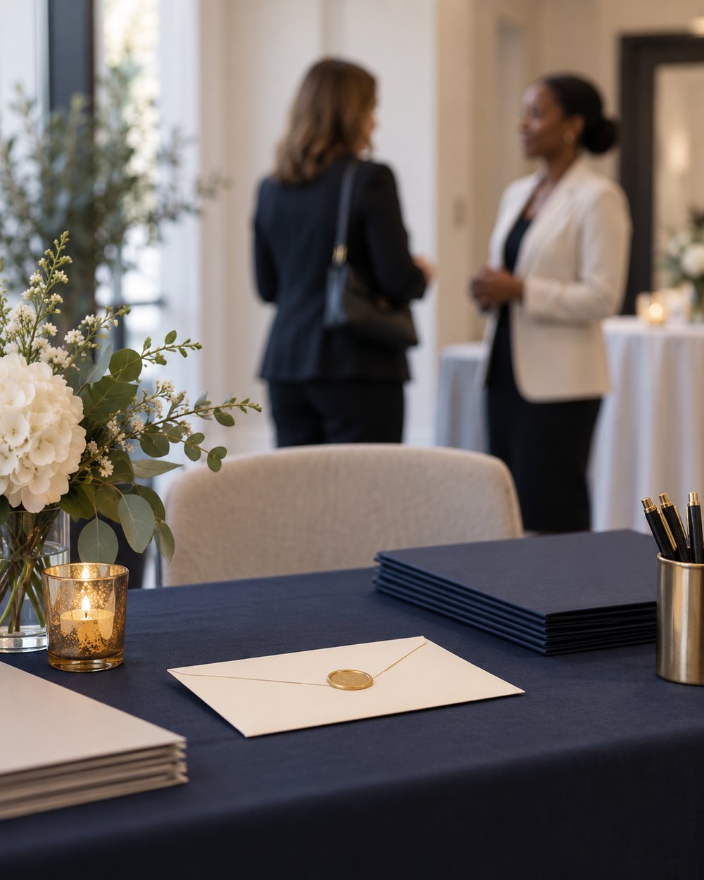 A sealed envelope waiting on the table before the announcement